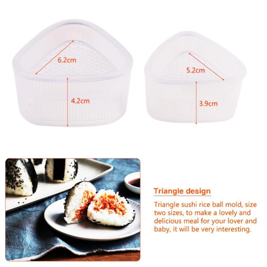 4PCS/Set DIY Sushi Mold Onigiri Rice Ball Food Press Triangular Sushi Maker Mold Sushi Kit Japanese Kitchen Bento Accessories