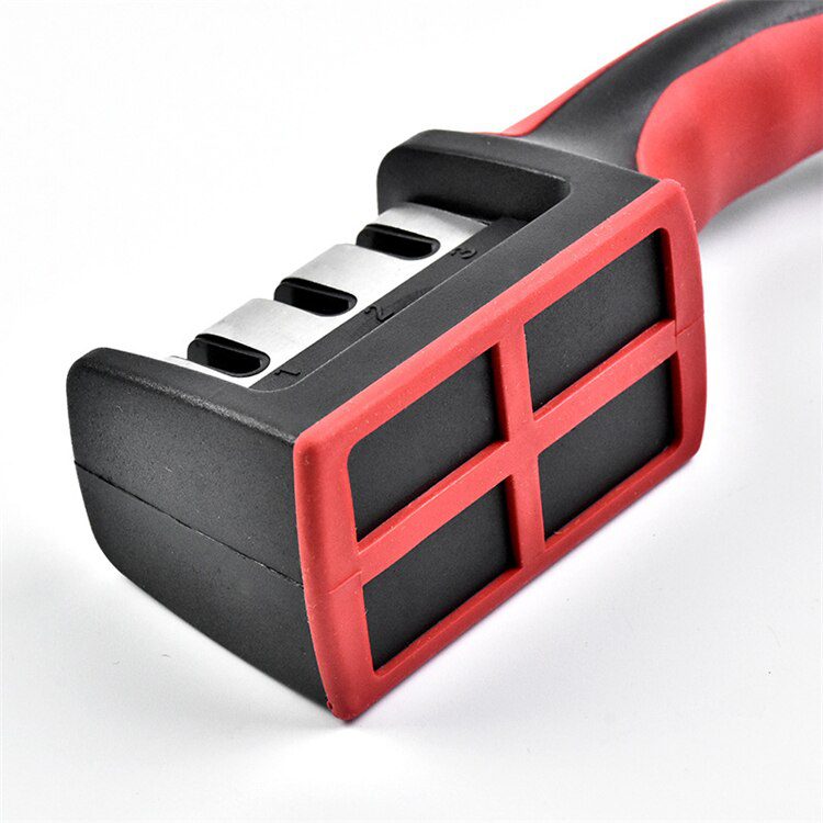 LMETJMA 3-Stage Knife Sharpener with 1 More Replace Sharpener Manual Kitchen Knife Sharpening Tool For all Knives KC0319 LMETJMA 3-Stage Knife Sharpener with 1 More Replace Sharpener Manual Kitchen Knife Sharpening Tool For all Knives KC0319