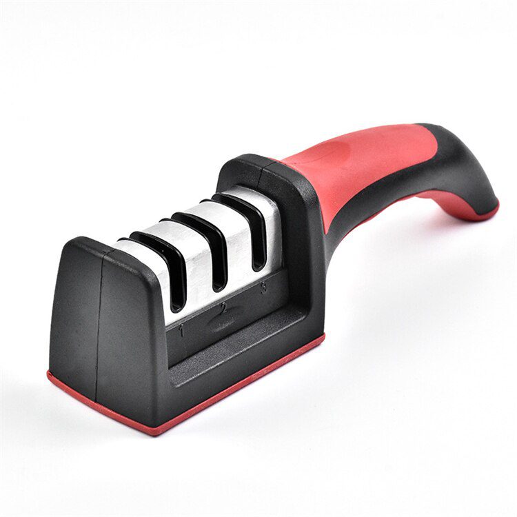 LMETJMA 3-Stage Knife Sharpener with 1 More Replace Sharpener Manual Kitchen Knife Sharpening Tool For all Knives KC0319 LMETJMA 3-Stage Knife Sharpener with 1 More Replace Sharpener Manual Kitchen Knife Sharpening Tool For all Knives KC0319