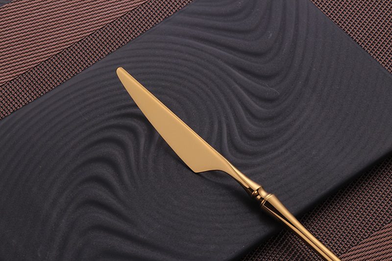 Cutlery Set Mirror Gold Cutlery Set Stainless Steel Dinnerwar Steel Gold Forks Spoons Knives Steel Cutlery Set Silverware Set