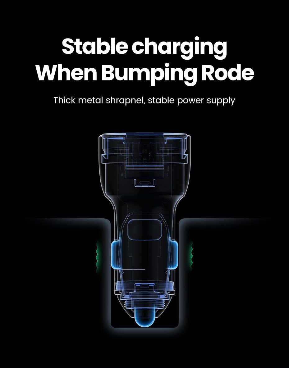 UGREEN Car Charger,Fast Charger for Redmi Note 10，USB Charger for Xiaomi iPhone，Quick 3.0 Charge for Samsung，QC3.0 Phone Charger