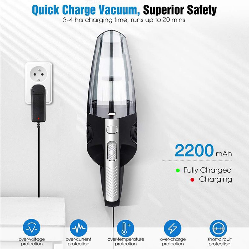 Handheld Cordless Powerful Portable Rechargeable Vacuum Cleaner