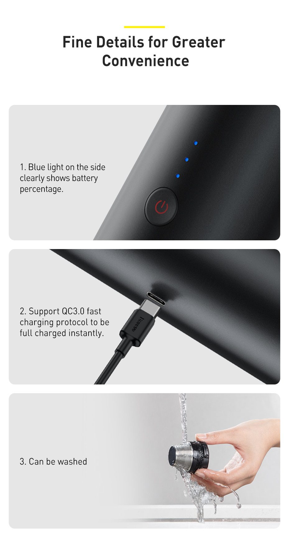 Mini Car Cleaning Handheld Vacum Cleaner