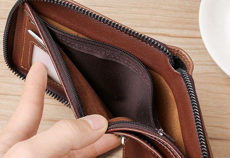 Vintage Small Men's Wallet Pu Leather Short Purse Men Hasp Zipper Clutch Solid Porte Feuille Hommes Porte Monnaie Homme