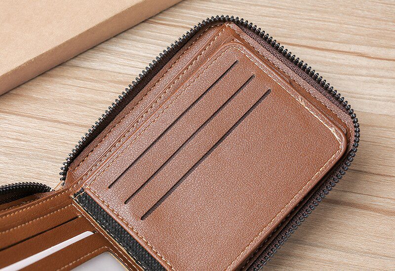 Vintage Small Men's Wallet Pu Leather Short Purse Men Hasp Zipper Clutch Solid Porte Feuille Hommes Porte Monnaie Homme