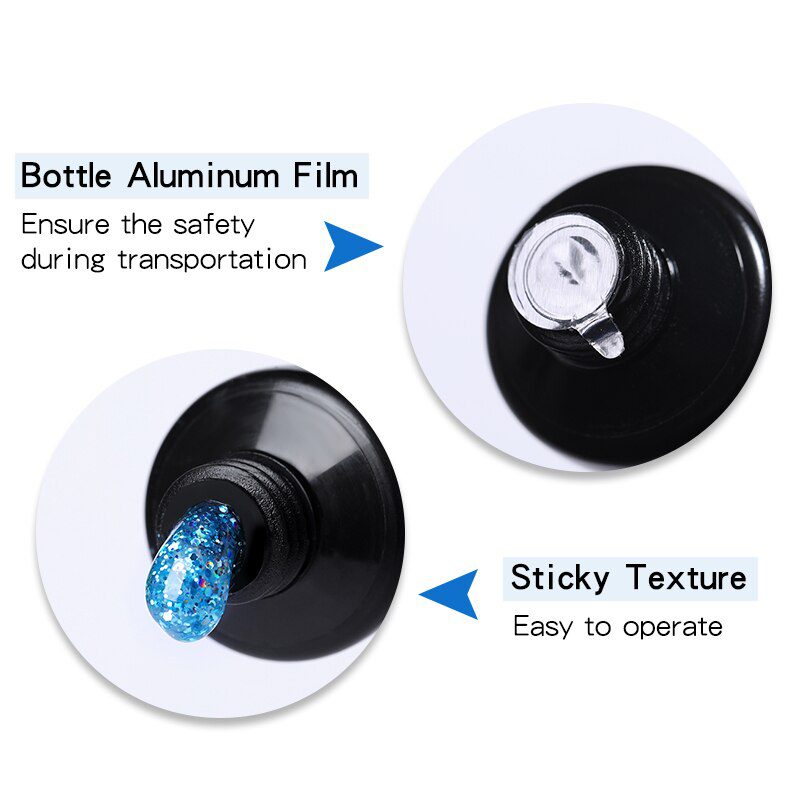 LILYCUTE 15ml Nail Extension Gel Kit Soak Off UV Gel Acrylic White Clear Gel Nail Polish for Home Nail Art salon Set