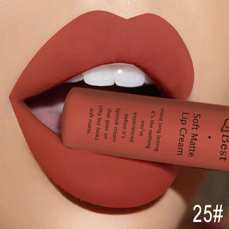 QIBEST Matte Liquid Lipstick Waterproof Long Lasting Velvet Mate Nude Red Lip Gloss Lint Tube Makeup Cosmetic Lipsticks Lipgloss QIBEST Matte Liquid Lipstick Waterproof Long Lasting Velvet Mate Nude Red Lip Gloss Lint Tube Makeup Cosmetic Lipsticks Lipgloss
