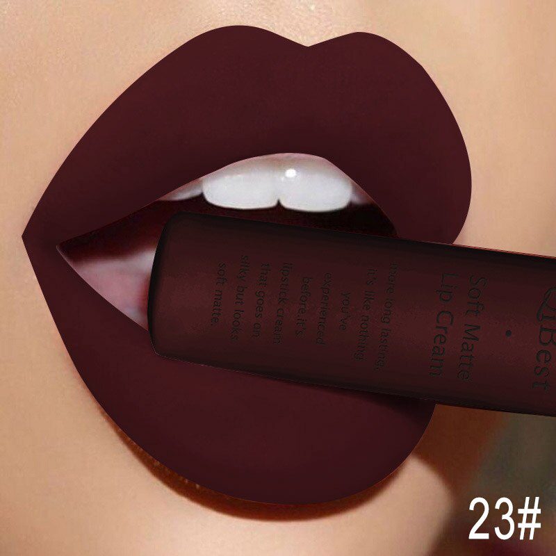 QIBEST Matte Liquid Lipstick Waterproof Long Lasting Velvet Mate Nude Red Lip Gloss Lint Tube Makeup Cosmetic Lipsticks Lipgloss QIBEST Matte Liquid Lipstick Waterproof Long Lasting Velvet Mate Nude Red Lip Gloss Lint Tube Makeup Cosmetic Lipsticks Lipgloss