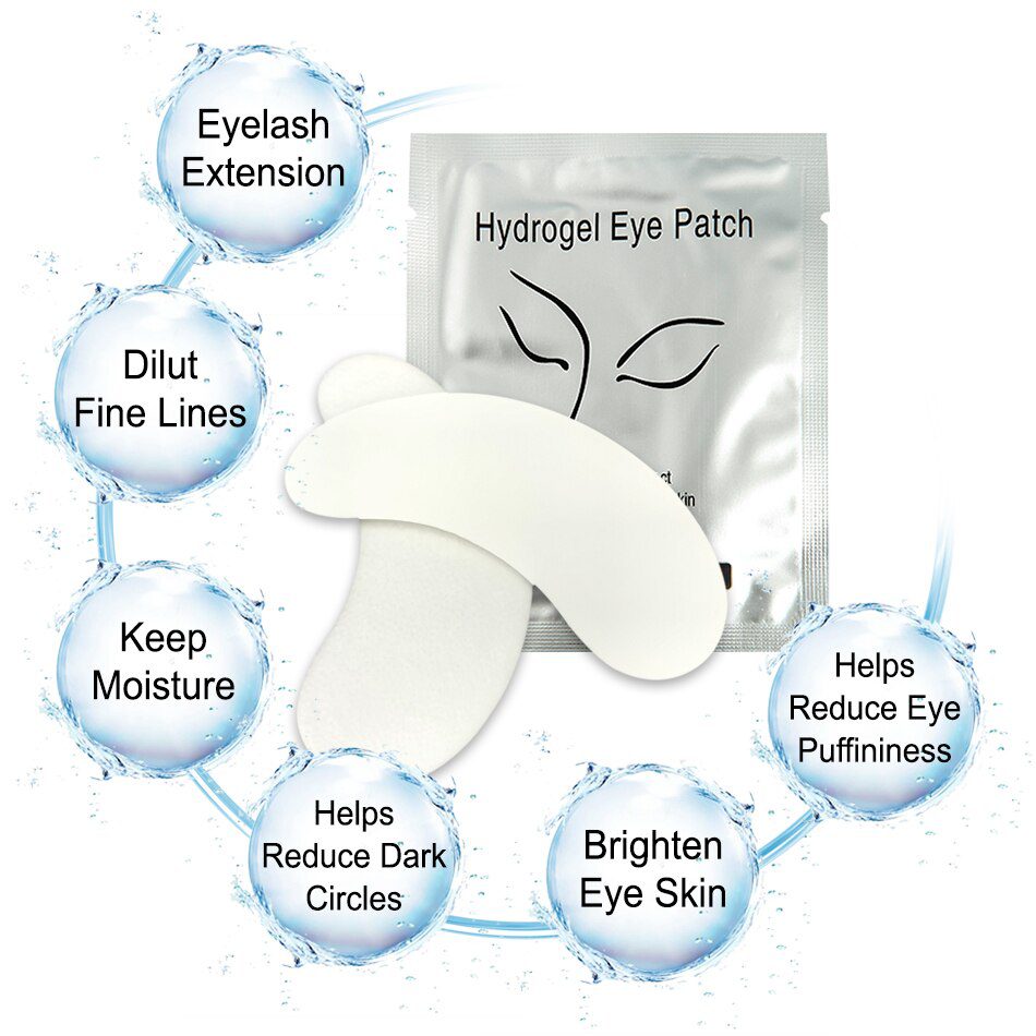 50Pairs/Lots Eye Patches Eyelash Extension Under Eye Pads Makeup Eyelash Patches Tip Stickers Pads For Eyelash Extension Makeup