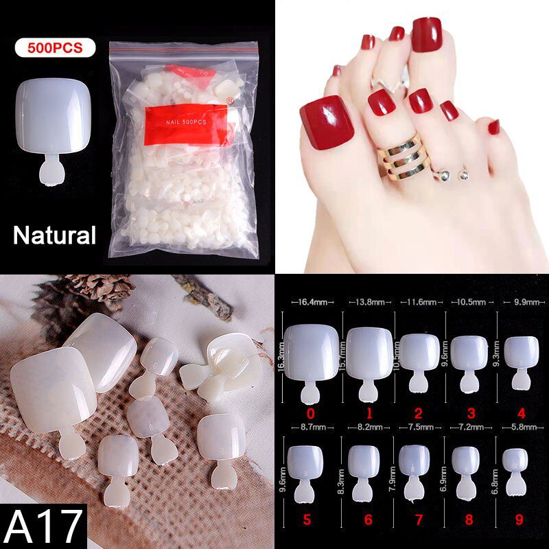 500 Pieces Of Ballerina Stiletto Coffin Rounded Square False Nail Tips Manicure Fake Nail Tips Long False Nails Short Nail Tips
