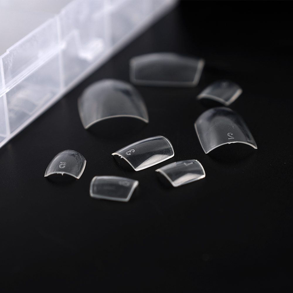 100pcs Square False Toe Nails Full Cover Natural White Clear Artificial Fake Toenail Acrylic Foot Nail Art Tips Manicure Tools