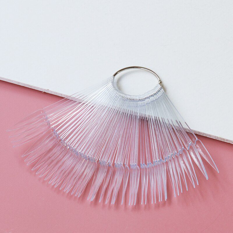 Lurayee Nail Display Sticks Clear Natural Colors Nail Swatch False Nail Tips Nail Gel Polish Practice Display Board for Nail Art Lurayee Nail Display Sticks Clear Natural Colors Nail Swatch False Nail Tips Nail Gel Polish Practice Display Board for Nail Art