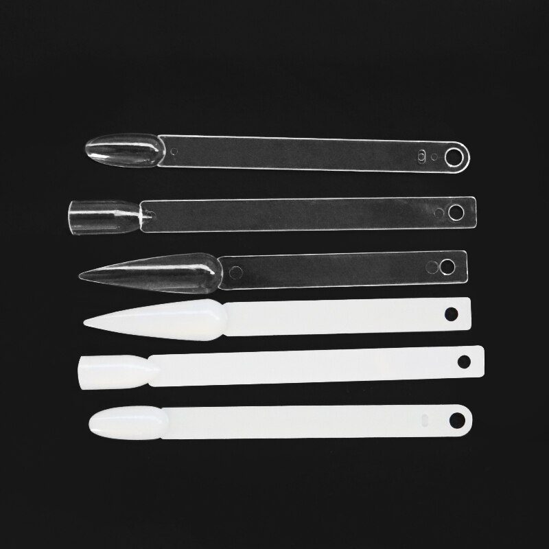 Lurayee Nail Display Sticks Clear Natural Colors Nail Swatch False Nail Tips Nail Gel Polish Practice Display Board for Nail Art Lurayee Nail Display Sticks Clear Natural Colors Nail Swatch False Nail Tips Nail Gel Polish Practice Display Board for Nail Art