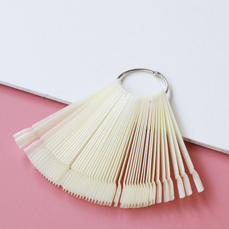 Lurayee Nail Display Sticks Clear Natural Colors Nail Swatch False Nail Tips Nail Gel Polish Practice Display Board for Nail Art Lurayee Nail Display Sticks Clear Natural Colors Nail Swatch False Nail Tips Nail Gel Polish Practice Display Board for Nail Art