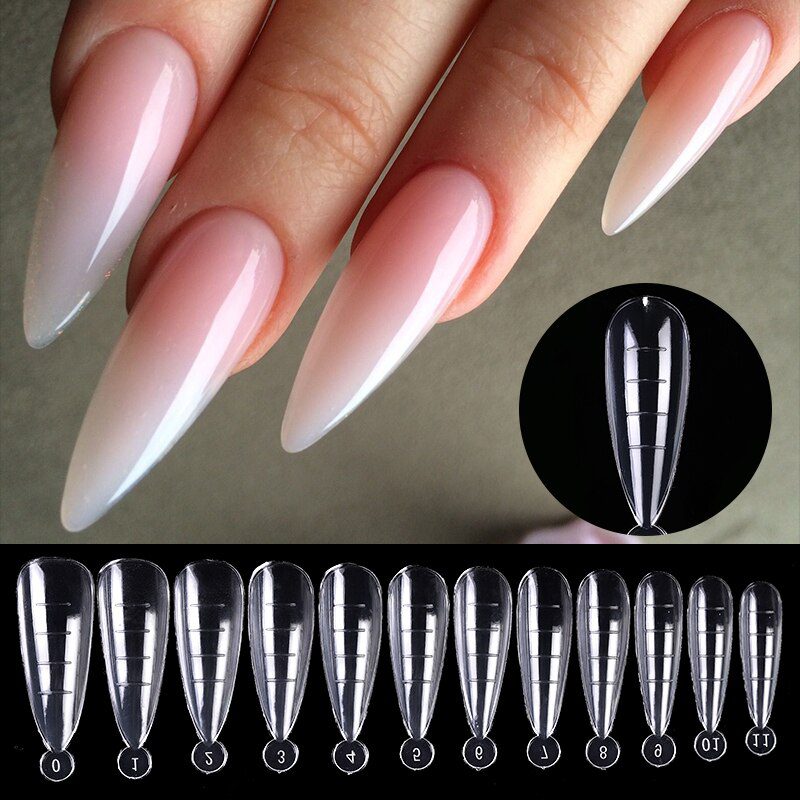 Extension False Nail Tips Acrylic Fake Finger UV Gel Polish Quick Building Mold Sculpted Full Cover Nail Tips Manicures Tool Set Extension False Nail Tips Acrylic Fake Finger UV Gel Polish Quick Building Mold Sculpted Full Cover Nail Tips Manicures Tool Set