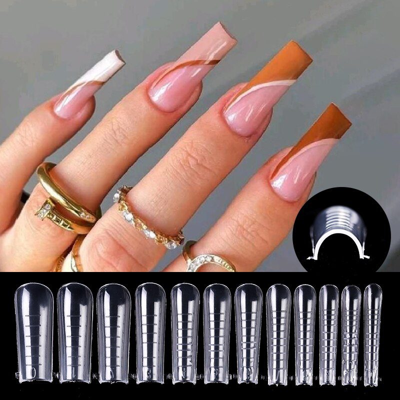Extension False Nail Tips Acrylic Fake Finger UV Gel Polish Quick Building Mold Sculpted Full Cover Nail Tips Manicures Tool Set Extension False Nail Tips Acrylic Fake Finger UV Gel Polish Quick Building Mold Sculpted Full Cover Nail Tips Manicures Tool Set