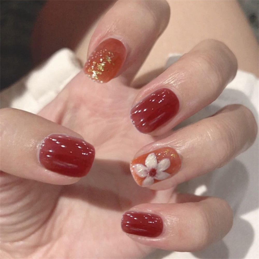 24Pcs/Box Sweet Short Round/Square Head False Nail Art Full Cover Detachable Artificial Fake Nails Ballerina Press on Nails Tips 24Pcs/Box Sweet Short Round/Square Head False Nail Art Full Cover Detachable Artificial Fake Nails Ballerina Press on Nails Tips