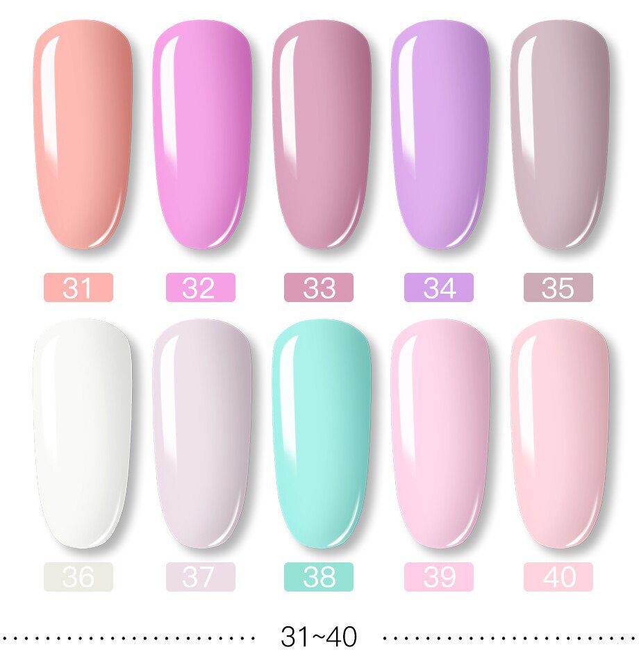 ROSALIND Gel Polish Set Manicure for Nails Semi Permanent Vernis top coat UV LED Gel Varnish Soak Off Nail Art Gel Nail Polish