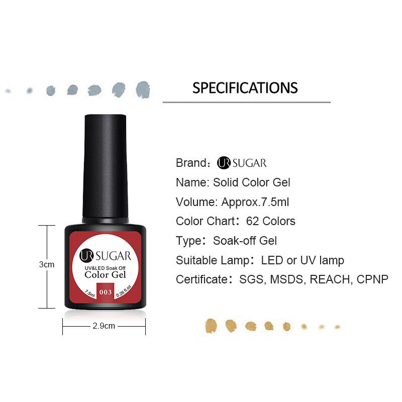 UR SUGAR 7.5ml Glitter UV Gel Nail Polish Glitter Sequins Soak Off UV Gel Varnish Colorful Nail Gel Polish DIY Nail Art Polish UR SUGAR 7.5ml Glitter UV Gel Nail Polish Glitter Sequins Soak Off UV Gel Varnish Colorful Nail Gel Polish DIY Nail Art Polish