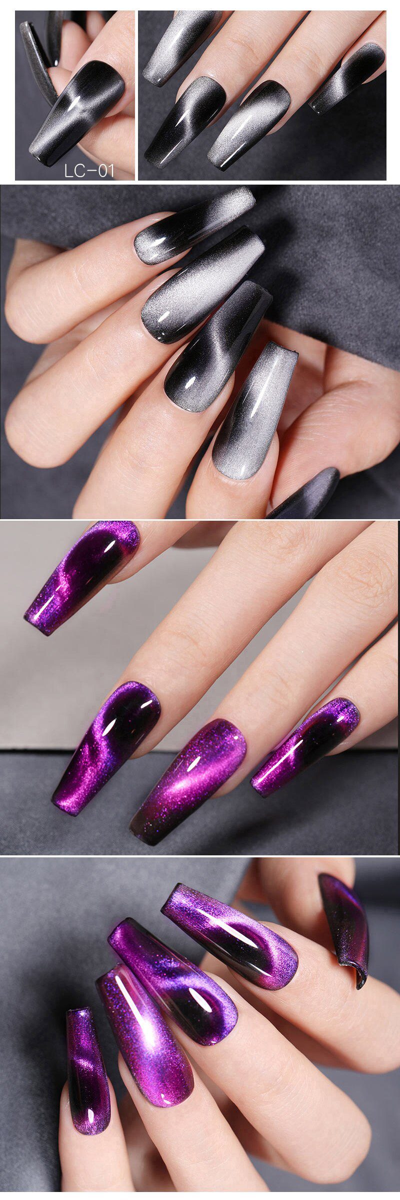 LILYCUTE 7ml 9D Cat Magnetic Gel Nail Polish Laser Magnet Semi Permanent Soak Off UV LED Manicure For Nail Art Gel Varnish