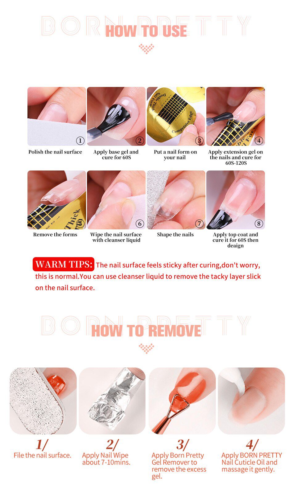 BORN PRETTY 7ml Milky White Nail Extension Gel Nail Polish Camouflage Color Coat Self leveling Manicure Quick Extend Nail Tips BORN PRETTY 7ml Milky White Nail Extension Gel Nail Polish Camouflage Color Coat Self leveling Manicure Quick Extend Nail Tips