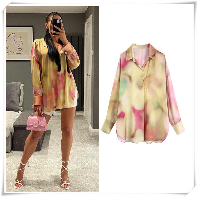 women satin blouse long sleeve zebra print shirts vintage office ladies tops femme chandails fashion blusa de mujer Chandails