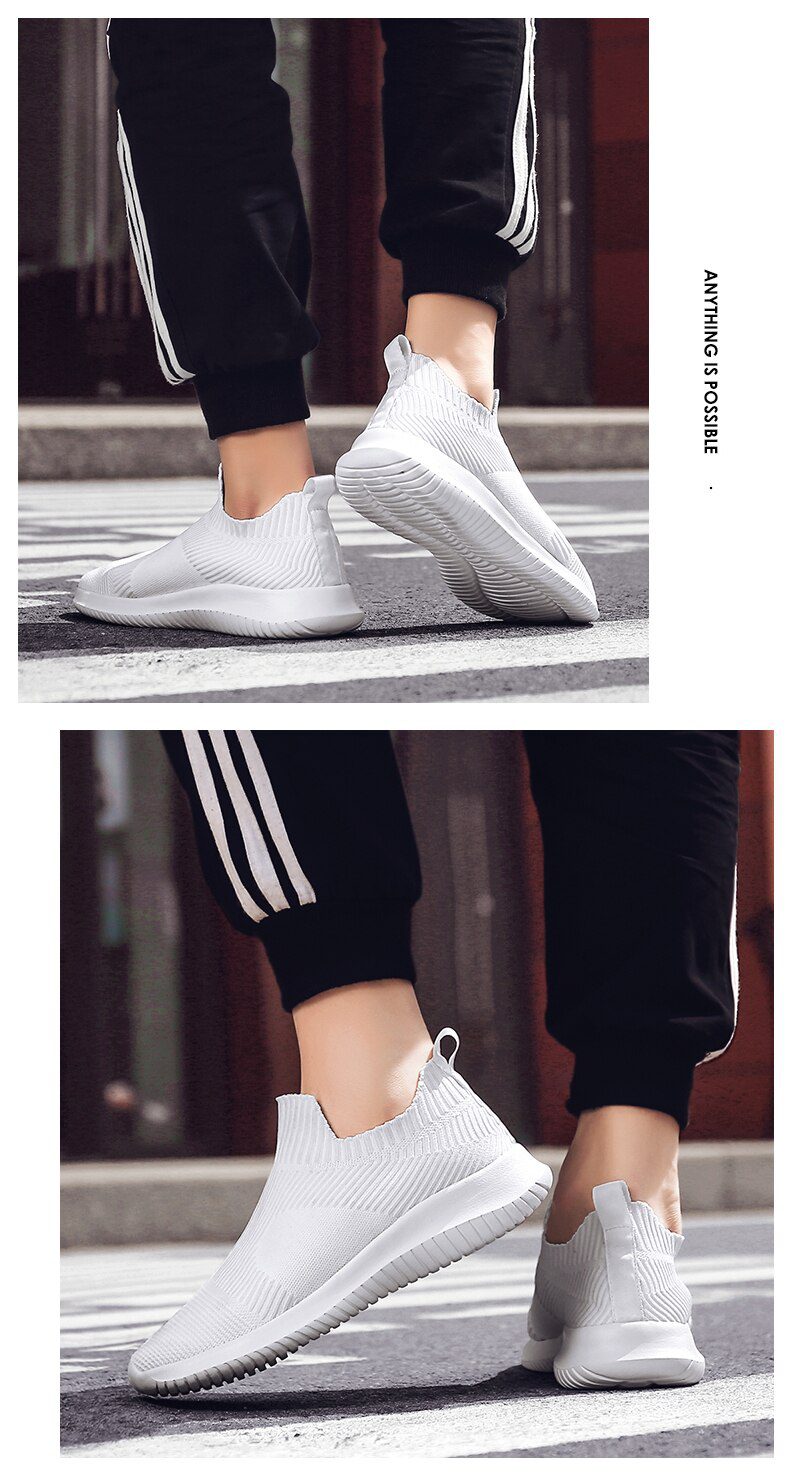 Summer Fashion Men Sneakers Breathable Men Fashion Shoes Slip On Sneakers For Men Cheap Men Loafers Shoes Without Laces