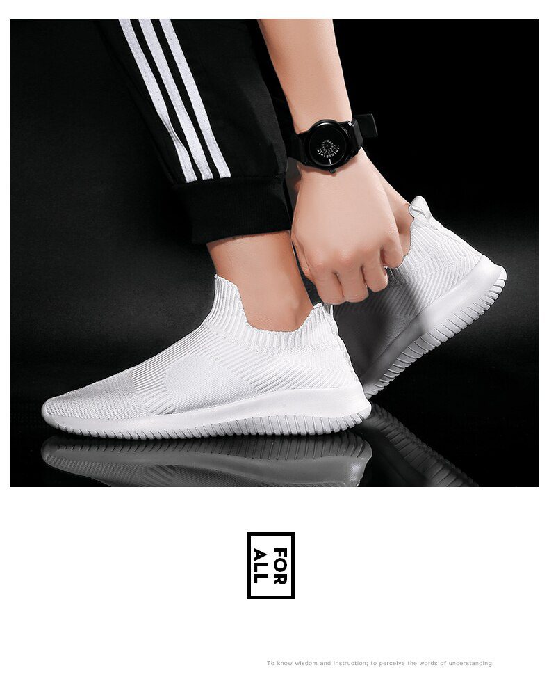 Summer Fashion Men Sneakers Breathable Men Fashion Shoes Slip On Sneakers For Men Cheap Men Loafers Shoes Without Laces