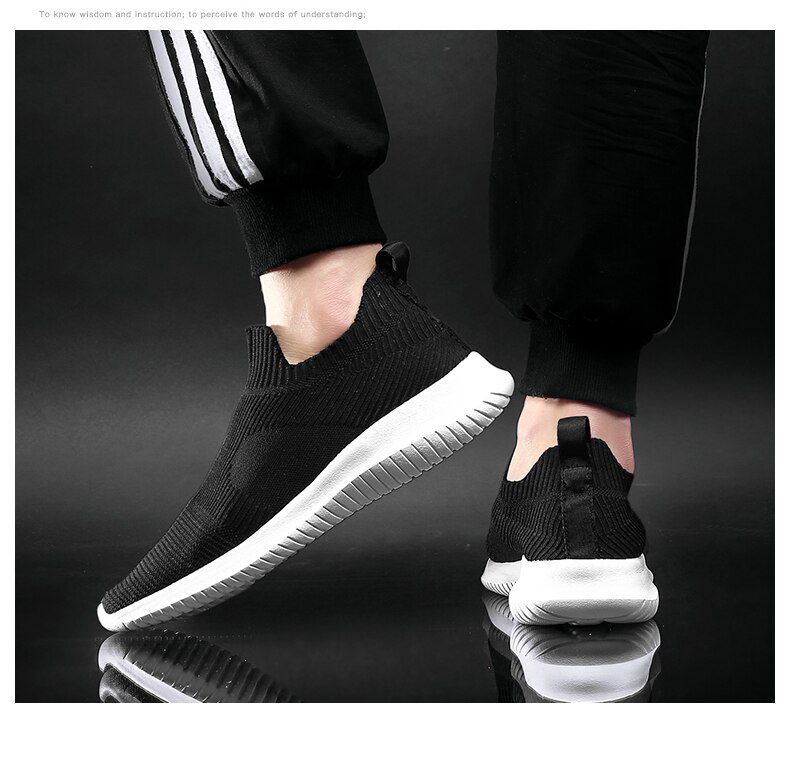 Summer Fashion Men Sneakers Breathable Men Fashion Shoes Slip On Sneakers For Men Cheap Men Loafers Shoes Without Laces