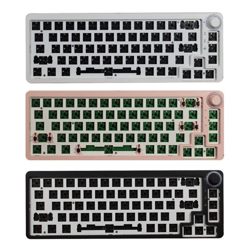 TM680 Hot Swap Mechanical Keyboard Kit Wireless 3 Mode RGB Compatiable With 3/5 Pins For Cherry Gateron Kailh Dial Knob Keyboard