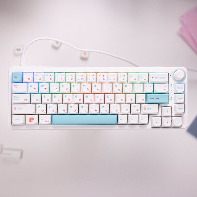 TM680 Hot Swap Mechanical Keyboard Kit Wireless 3 Mode RGB Compatiable With 3/5 Pins For Cherry Gateron Kailh Dial Knob Keyboard