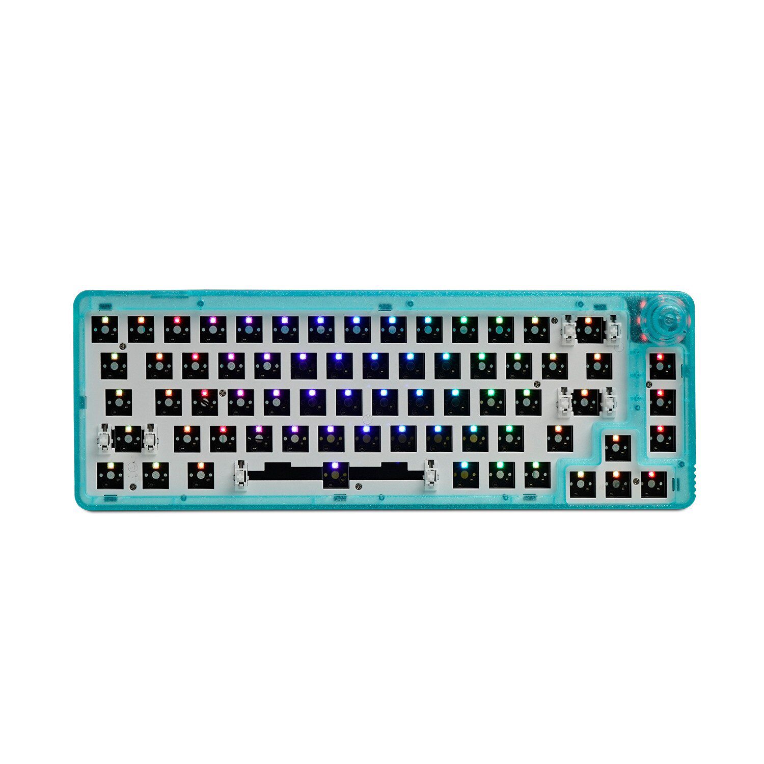 TM680 Hot Swap Mechanical Keyboard Kit Wireless 3 Mode RGB Compatiable With 3/5 Pins For Cherry Gateron Kailh Dial Knob Keyboard