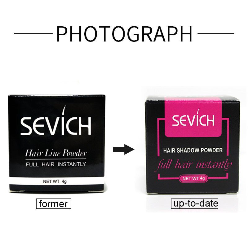 Sevich Hair Line Powder 4g Black Root Cover Up Natural Instant Waterproof Hairline Shadow Powder Hair Concealer Coverage 13color