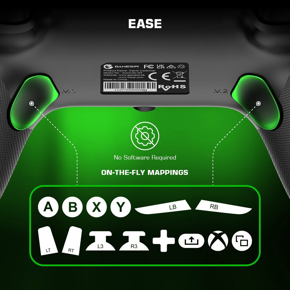 GameSir G7 Xbox Gaming Controller Wired Gamepad for Xbox Series X, Xbox Series S, Xbox One, ALPS Joystick PC, Replaceable panels