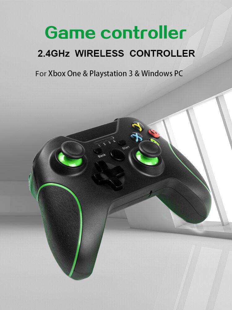 Data Frog 2.4GHz Wireless Gamepad Joystick Control For XBox One Controller For PC/PS3/Smart Phone Android/Steam Controller