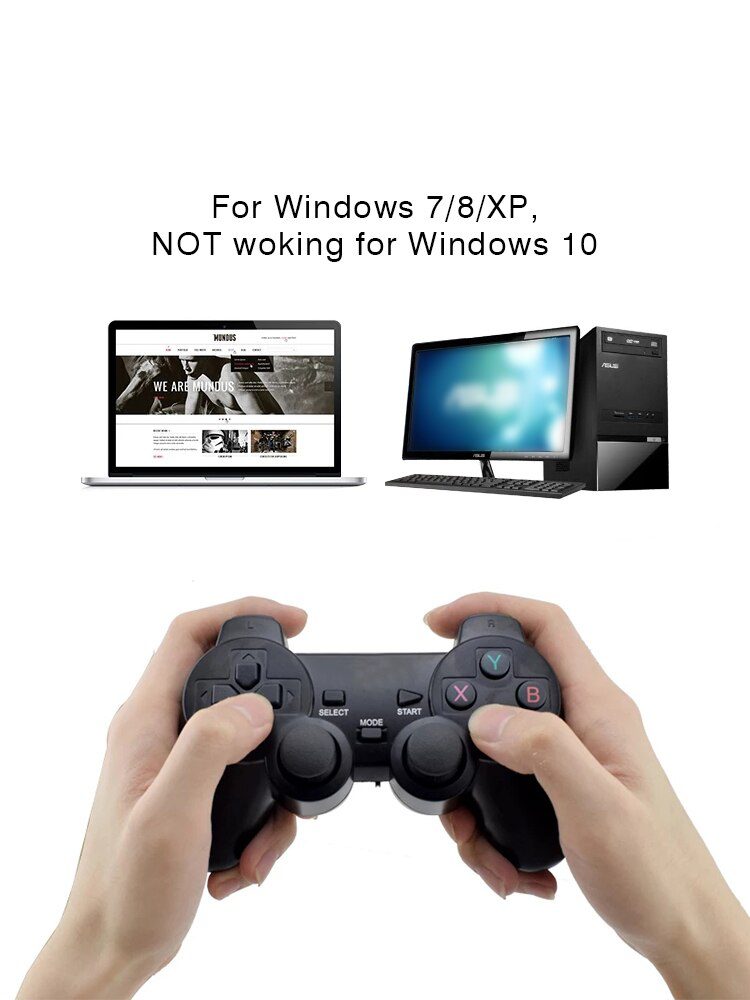 Data Frog 2.4GHz Wireless Gamepad Joystick Control For XBox One Controller For PC/PS3/Smart Phone Android/Steam Controller