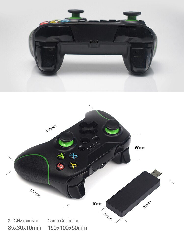 Data Frog 2.4GHz Wireless Gamepad Joystick Control For XBox One Controller For PC/PS3/Smart Phone Android/Steam Controller