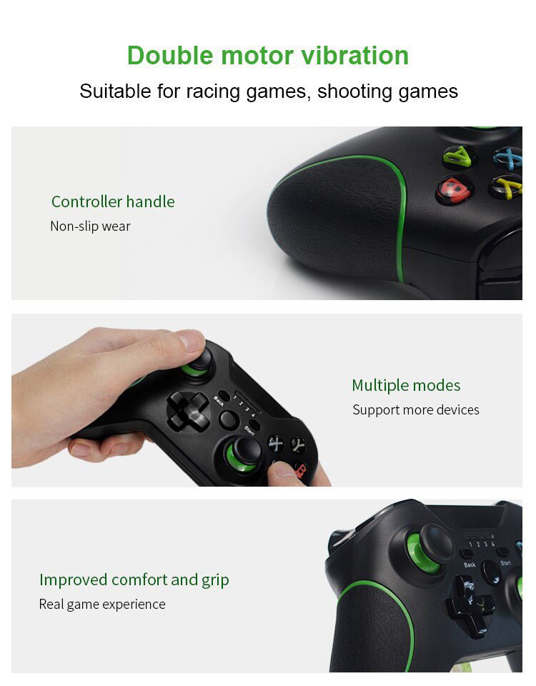 Data Frog 2.4GHz Wireless Gamepad Joystick Control For XBox One Controller For PC/PS3/Smart Phone Android/Steam Controller