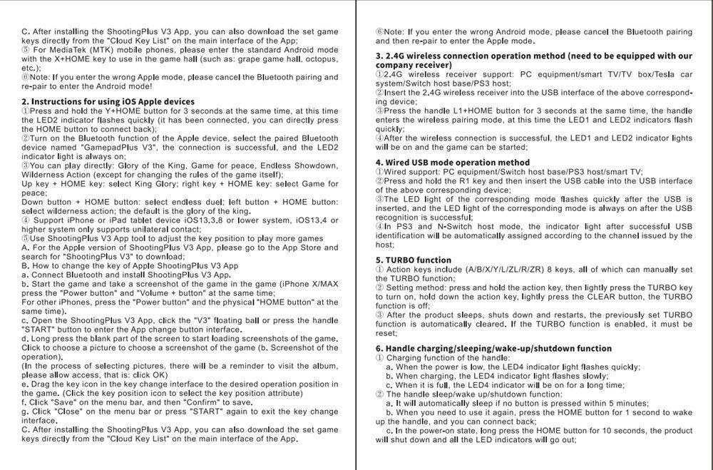 2PCS Bluetooth 2.4G Wireless Controller For Nintendo Switch Pro PC TV Box Smart Phone Tablet PS3 Tesla Shock Joystick Gamepad