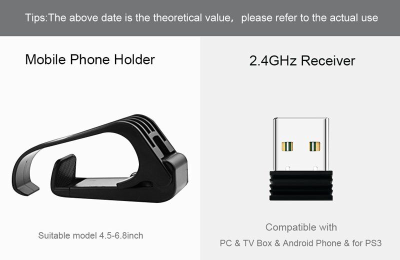 2.4 G Controller Gamepad Android Wireless Joystick Joypad with OTG Converter For PS3/Smart Phone For Tablet PC Smart TV Box