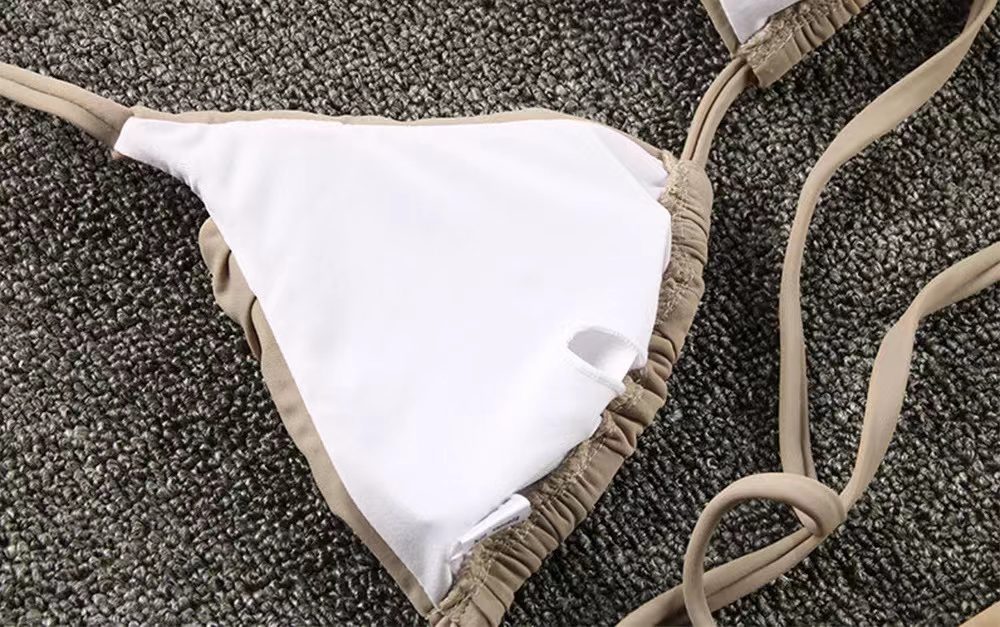 Sexy Micro Bikinis 2023 Women Halter Brazilian Bikini Set Female Pleated Swimsuit New Triangle Swimwear Beach Wear Bathing Suit