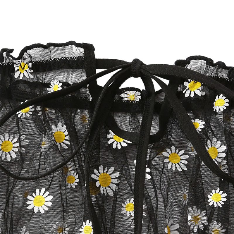 2PCS Off Shoulder Lace Up Bikini Set Women Sweet Casual Short Sleeve Swimsuits Beachwear Bathing Suits Sexy Lingerie