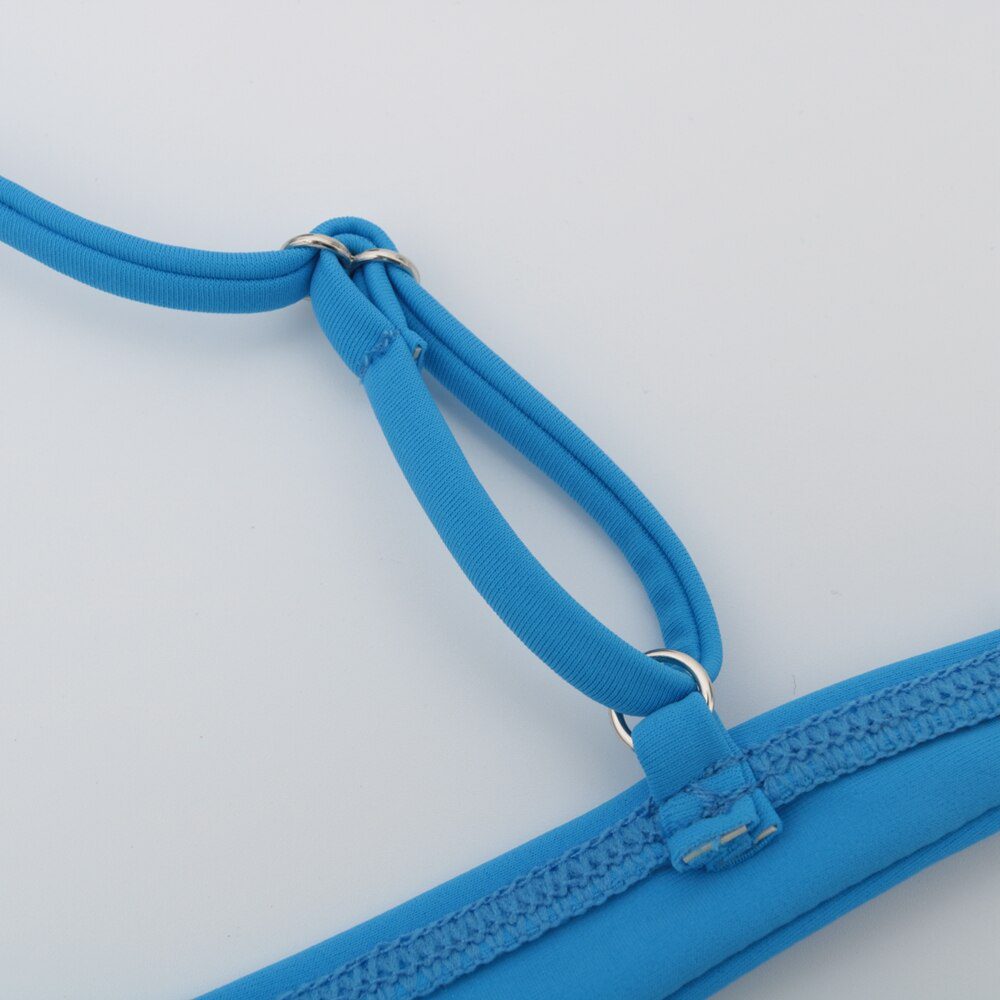 New Sexy Bikini 2022 Solid Swimsuit Women Swimwear Push Up Bikini Set Brazilian Bathing Suit Summer Beach Wear Swimming Suit XL