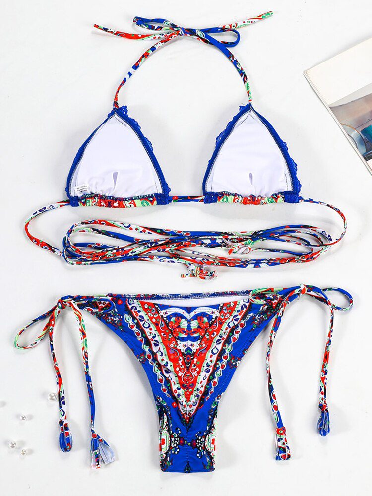 ZRTAK Leopard Swimwear Sexy Bikinis Patchwork Swimsuit Women 2023 Bathing Suit Print Bikini Sets Solid Beachwear Cup