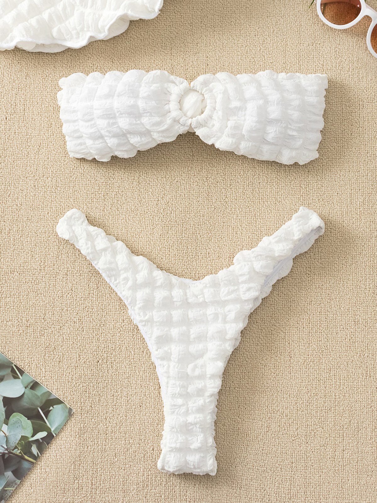 2022 Sexy Women High Waist Bikini Swimsuit Swimwear Female Bandeau Thong Brazilian Bikini Set Bathing Suit Bather