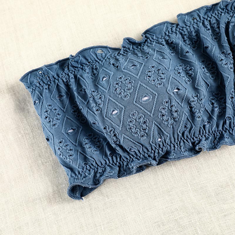 White Color Bikinis Bandeau Swimwear Women Swimsuit Sexy Ruffles Bikini Set Thong Beachwear Summer Bath Suit Hollow Out Biquini