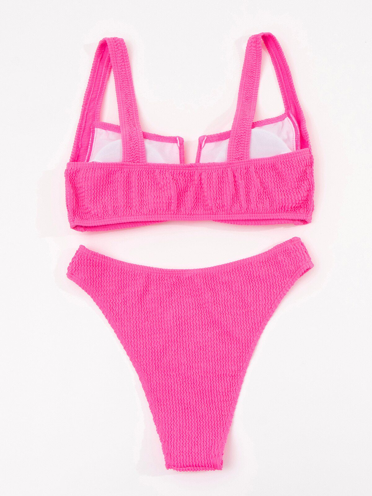 Push Up Bikini 2022 Sexy Women Swimsuit Solid Swimwear Female High Waist Thong Brazilian Bikini set Bathing Suit Women