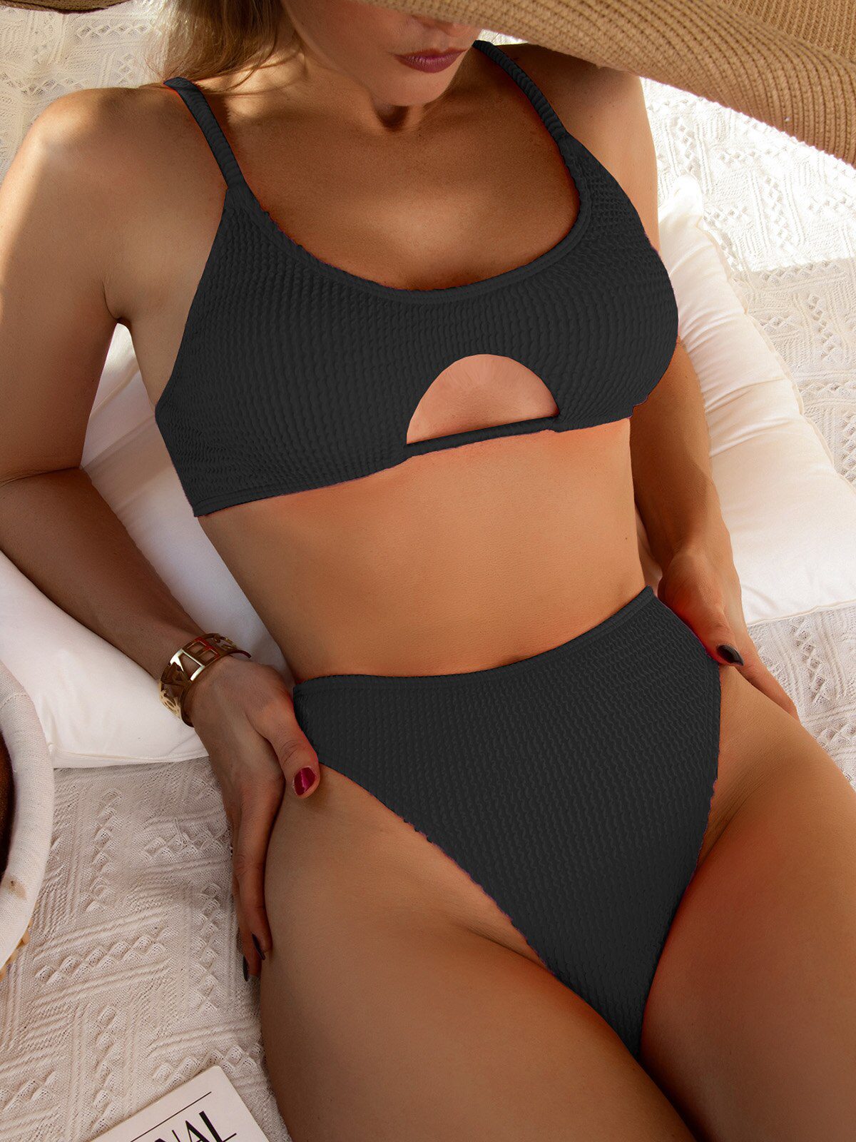 Push Up Bikini 2022 Sexy Women Swimsuit Solid Swimwear Female High Waist Thong Brazilian Bikini set Bathing Suit Women