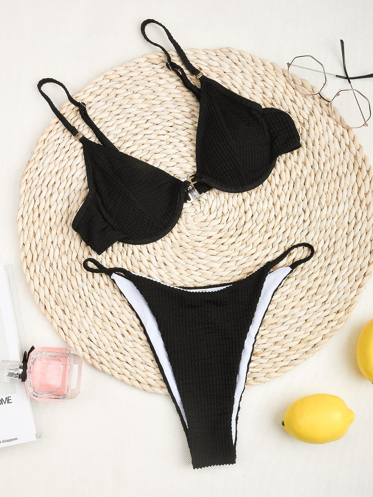 Push Up Bikini 2022 Sexy Women Swimsuit Solid Swimwear Female High Waist Thong Brazilian Bikini set Bathing Suit Women