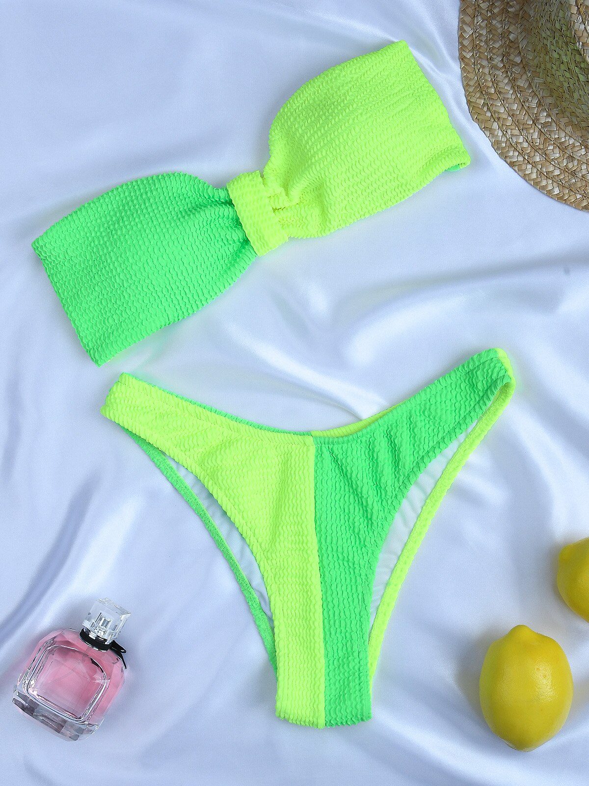 Push Up Bikini 2022 Sexy Women Swimsuit Solid Swimwear Female High Waist Thong Brazilian Bikini set Bathing Suit Women